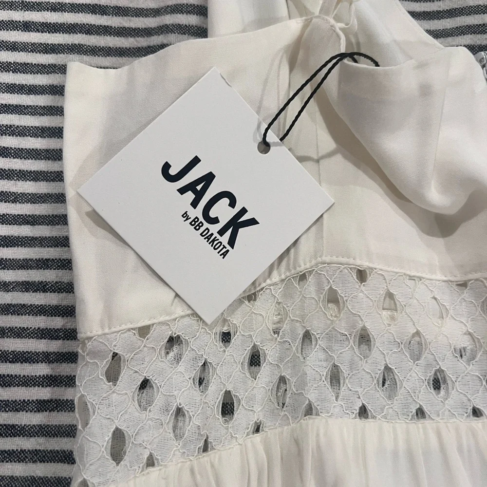 NWT.BB Dakota White/Cream Maxi Dress - Picture 5 of 5